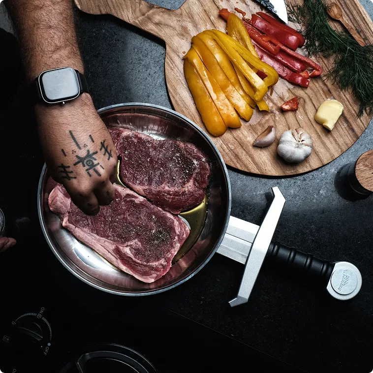Eggscalibur ™ 24 - Sword Frying Pan by Cook Warriors