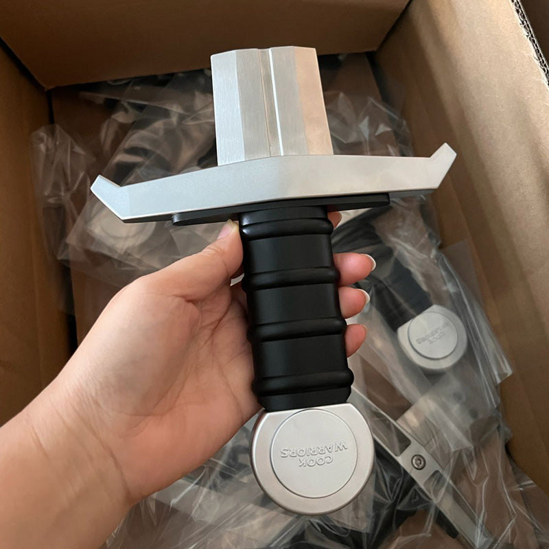 Eggscalibur sword frying pan hero shot — limited drop edition